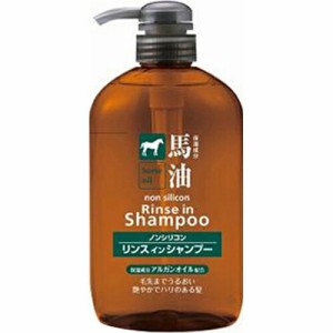 【５個セット】馬油 リンスインシャンプー 600ml×５個セット  　バーユ　ばあゆ  ノンシリコン