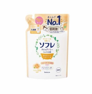 バスクリン ソフレ マイルド ミー ミルク入浴液 ふんわり金木犀の香り 詰替(600ml)