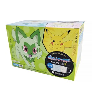 【１０個セット】 メディコム ポケットモンスター キッズマスク2 サージカルマスク(30枚入)×１０個セット 