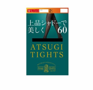 【５個セット】 アツギ タイツ 上品シャドーで美しく 60デニール M-L ブラック(2足入)×５個セット 