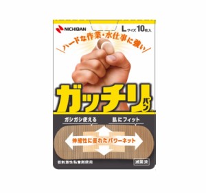 【１０個セット】 ニチバン ガッチリバン Lサイズ(10枚入)×１０個セット 