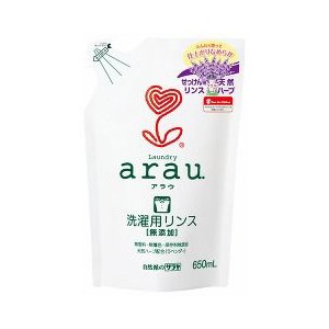 アラウ 洗濯用リンス 無添加 詰替 650mL 【mor】【ご注文後発送までに1週間前後頂戴する場合がございます】