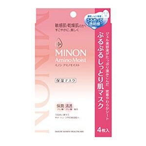 【３個セット】ミノン アミノモイスト ぷるぷるしっとり肌マスク（22ml×4枚入）×３個セット