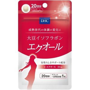 ○【 定形外・送料350円 】DHC 大豆イソフラボン エクオール 20日分 20粒   ※軽減税率対象品