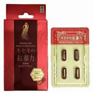 【５個セット】高麗貿易ジャパン キセキの紅蔘力 4粒×５個セット  ※軽減税率対象品【t-12】