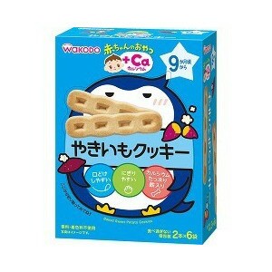 【２４個セット】【１ケース分】 赤ちゃんのおやつ+Ca カルシウム やきいもクッキー 58g(2本*6袋入)×２４個セット　１ケース分 【dcs】 