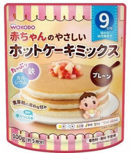 【２４個セット】【１ケース分】 赤ちゃんのやさしいホットケーキミックス プレーン 100g 9か月頃から ×２４個セット　１ケース分 【mor