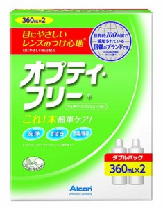 【１２個セット】【１ケース分】 オプティ・フリー 洗浄・消毒・保存液 (ソフト用) 360mLx2本 ×１２個セット　１ケース分 【dcs】