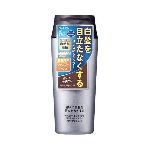 【３個セット】 サロンドプロ ナチュラルグレイッシュ リンスインシャンプー ダークブラウン 250mL ×３個セット【mor】