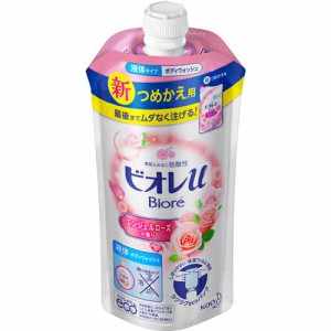 【２４個セット】【１ケース分】 ビオレu エンジェルローズの香り つめかえ用 340ml ×２４個セット　１ケース分 【dcs】【t-3】