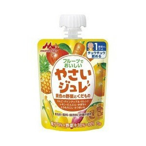 【３個セット】森永 フルーツでおいしいやさいジュレ 黄色の野菜とくだもの 70g×6個入×３個セット 【s】※軽減税率対象品