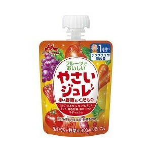 森永 フルーツでおいしいやさいジュレ 赤い野菜とくだもの 70g×6個入【s】※軽減税率対象品