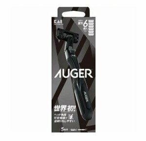 【５個セット】 貝印 AUGER コンボパック ホルダー+替刃6個付×５個セット　【k】【ご注文後発送までに1週間前後頂戴する場合がございま