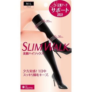 ○【 定形外・送料350円 】 スリムウォーク 美脚ハイソックス M-L 1足 【k】【ご注文後発送までに1週間前後頂戴する場合がございます】