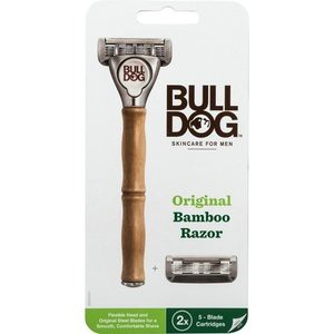 【１０個セット】 BULLDOG 5枚刃 オリジナルバンブーホルダー 水に強い竹製ハンドル 1個 ×１０個セット 【k】【mor】【ご注文後発送まで