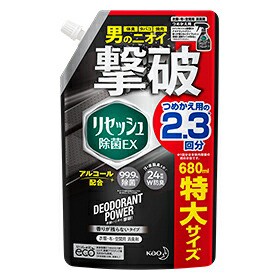 【１０個セット】 リセッシュ除菌EX デオドラントパワー 香りが残らないタイプ つめかえ用 680ml×１０個セット 