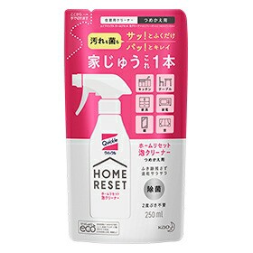 【１０個セット】 クイックル ホームリセット 泡クリーナー 詰め替え　250ml×１０個セット　