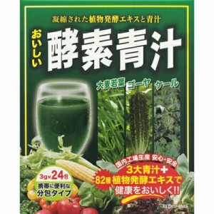 【３個セット】 ジャパンギャルズSC 　 おいしい酵素青汁　 3g×24包×３個セット  ※軽減税率対象品