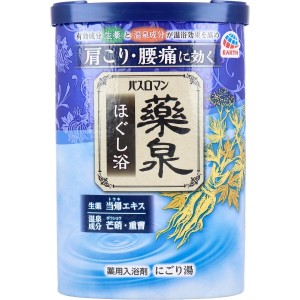 【５個セット】アース製薬 バスロマン 薬泉 ほぐし浴 薬用入浴剤 にごり湯 600g×５個セット 