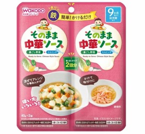 【４８個セット】【１ケース分】 アサヒ 和光堂 そのままソース 中華(40g*2袋)×４８個セット　１ケース分 【dcs】 ※軽減税率対象品【mo