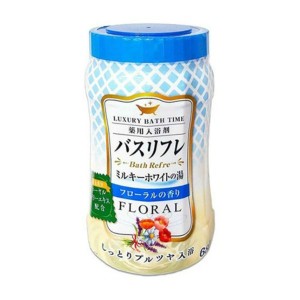 バスリフレ 薬用入浴剤 ミルキーホワイトの湯 フローラルの香り 680g【ori】【医薬部外品】