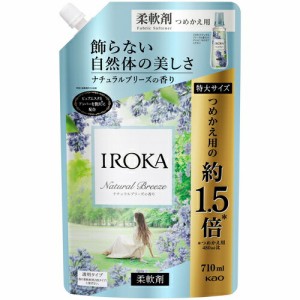 フレア フレグランス IROKA 柔軟剤 ナチュラルブリーズの香り 詰め替え 特大サイズ(710ml)　詰替え　つめかえ