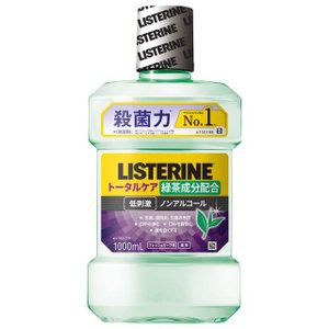 【６個セット】【１ケース分】 薬用リステリン トータルケア グリーンティー 低刺激 ノンアルコール 1000ml ×６個セット　１ケース分 【