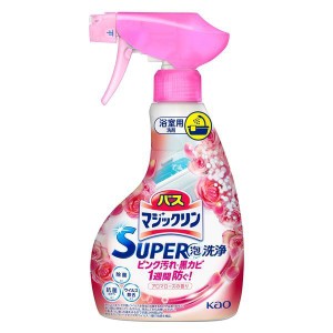 【５個セット】 バスマジックリン お風呂用洗剤 スーパー泡洗浄 アロマローズの香り 本体(350ml)×５個セット 