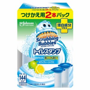 ジョンソン スクラビングバブル トイレスタンプクリーナー 漂白成分プラス ホワイティーシトラス つけかえ用 2本入