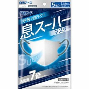 【３個セット】 快適ガード 息スーハーマスク(5枚入)×３個セット