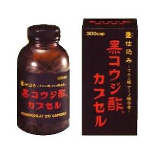 黒コウジ酢 カプセル 300カプセル サンヘルス　黒麹酢 黒酢サプリ 黒糖 天然クエン酸 天然アミノ酸 甕仕込み かめ仕込み　※軽減税率対商