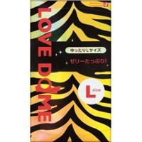 オカモト　ラブドーム　Lサイズ　１２個入り　大きめ ピンク トラ柄コンドーム ゼリー付きコンドーム ゼリーつきスキン【t-6】