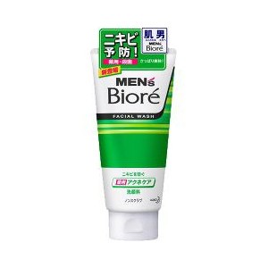 メンズビオレ 薬用アクネケア洗顔料 130g 花王 【医薬部外品】　薬用洗顔フォーム 薬用洗顔料 アクネ菌 ノンスクラブ