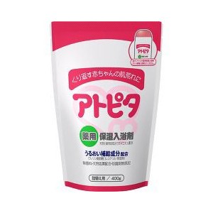 アトピタ 薬用入浴剤 詰替え用 400g 丹平製薬　薬用保湿入浴剤 天然生薬成分 ヨモギ 肌を保湿【mor】【ご注文後発送までに2週間前後頂戴