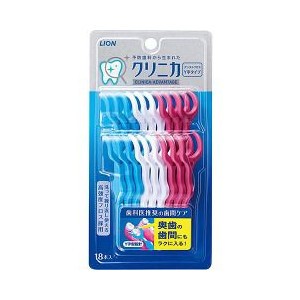 クリニカアドバンテージフロス Y字タイプ 18本入 ライオン　デンタルフロス 歯間ケア 歯科医推奨 デンタルケア 歯垢を取る 繰り返し