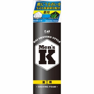 Men's K シルクプロテイン配合 薬用シェービングフォーム 220g メンズK