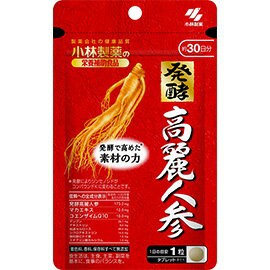 ○【 定形外・送料350円 】 小林製薬 発酵高麗人参30粒　※軽減税率対商品