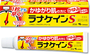 ラナケインS 30ｇ 小林製薬【第3類医薬品】　かゆがり肌 かゆみに敏感な肌 かぶれ 湿疹 虫さされ 皮ふ炎 じんましん あせも しもやけ【t-