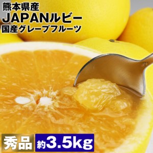 グレープフルーツ 国産 超希少 JAPANルビー 約3.5kg 秀品 贈答用 ギフト 熊本県産 柑橘 冷蔵便 同梱不可 指定日不可