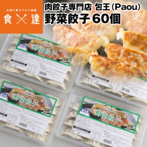 餃子 取り寄せ 野菜餃子 20g 60個(15個×4パック) メディア掲載 受賞歴 多数！ paou 包王 冷凍便 同梱不可 指定日不可 産直