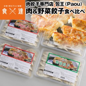 餃子 取り寄せ 肉餃子＆野菜餃子 食べ比べセット 20g 各30個(15個×各2パック) メディア掲載 受賞歴 多数！ paou 包王 冷凍便 同梱不可 