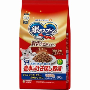 銀のスプーン　贅沢うまみ仕立て　食事の吐き戻し軽減フード　お魚づくし　【800g】(ユニ・チャーム)