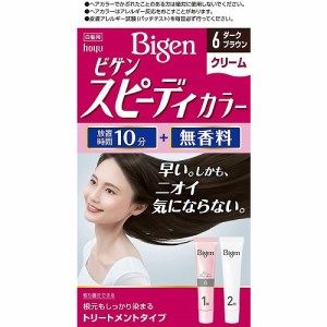 ビゲン　スピーディカラー　クリーム　６　ダークブラウン　【40g+40g】(ホーユー)