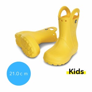 クロックス CROCS ハンドル イット レイン ブーツ キッズイエロー21.0cm