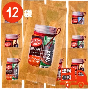 プチギフト ネスカフェ キットカット 12袋 退職　プレゼント お菓子 ばらまき ばら撒き お菓子 ラッピング 済み 幼稚園 子供 ラッピング