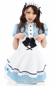 コスプレ メイド服 送料無料  【ペルシャンブルーメイド  （Mサイズ）女性用】 【送料無料】高級感と可愛らしさがマッチした、気品あるカ