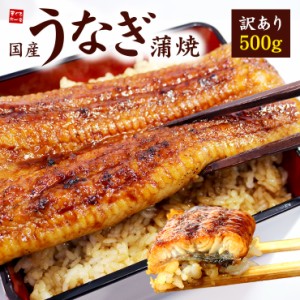 国産うなぎ長蒲焼き500g！身が崩れたりサイズが不均一の訳あり品 送料無料 [[訳ありウナギ蒲焼き500g]