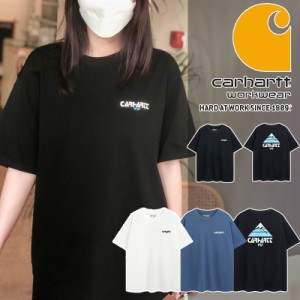 Carhartt カーハート Tシャツ メンズ レディース 半袖 刺繍ロゴ 無地T クルーネックTシャツ 男女兼用 ファッション Tシャツ 大きいサイズ