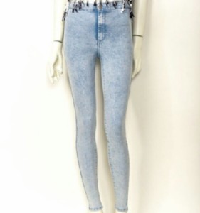 TOPSHOP・トップショップ S14 34  SKY ACID JON デニム パンツ ジーンズ レディース ボトムス ライトブルー オシャレ お洒落 カジュアル 