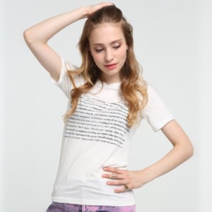 TOPSHOP・トップショップ ROMANCE TEE/トップショップロマンスロゴＴシャツ 春 夏 トップス レディース Tシャツ ロゴ カジュアル Mサイズ